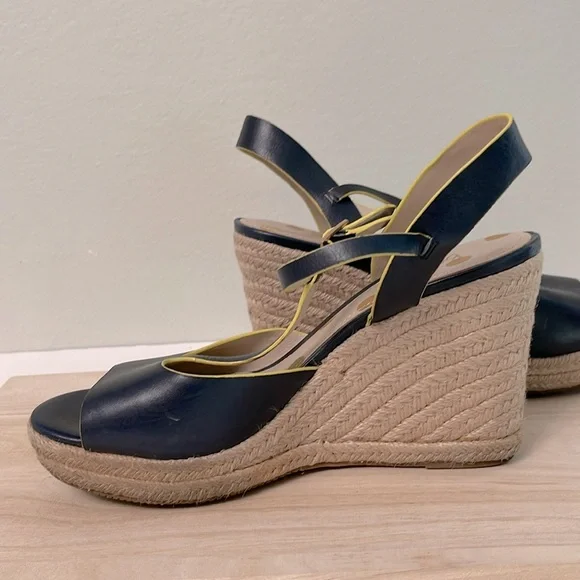 Boden Carrie Espadrille Wedge, Dark Navy Sz 40 - Picture 4 of 16